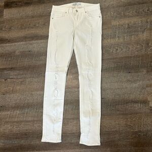 Just Black - White Distressed Jeans